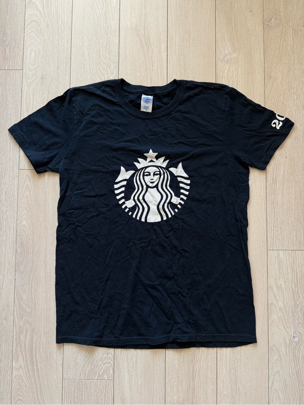 Starbucks 2012 Black Logo T Shirt Gildan Size Medium Unisex